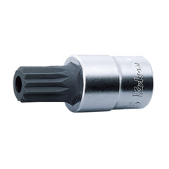 Koken - 1/2" Drive M16 XZN Triple Square Bit Socket with Hole - 60mm Long