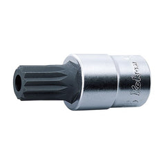 Koken - 1/2" Drive M16 XZN Triple Square Bit Socket with Hole - 60mm Long | KO4020-60/MH16