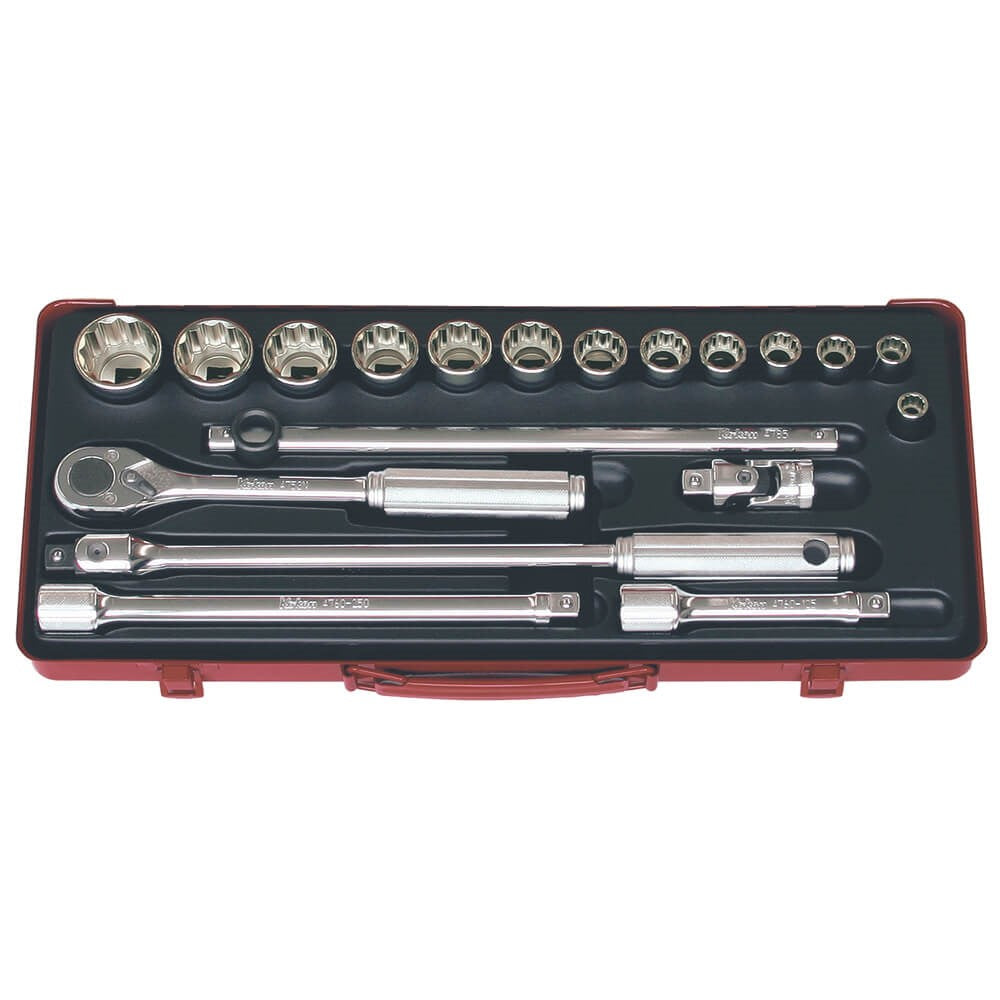 Koken - 19pc 1/2" Drive Socket Set (3/8" - 1-1/4"AF)