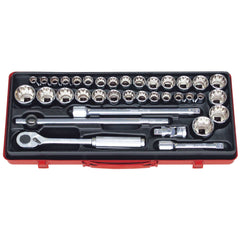 Koken - Socket Set 1/2" Drive 10-32mm 3/8-1.1/4 36pcs