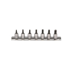 Koken - Socket Set On Rail 1/4" Drive Torx 7-pcs T10-t40