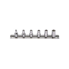 Koken - Torx Socket Set On Rail 6pc 1/4" Drive