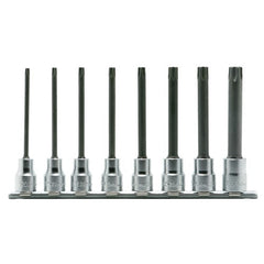 Koken - 8pc 3/8" Drive Torx Hex (Hex (Inhex)) Socket Set (t20-t55) On Rail | KORS3025/8-L100R