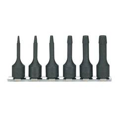 Koken - 6pc 3/8" Drive Bolt Twister Set (2mm - 10mm) On Rail | KORS3129/6-L60