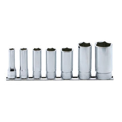 Koken - Socket Set On Rail 3/8" Drive 1/8w-1/2w | KORS3300W/7