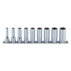 Koken - 12pc 3/8" Drive 12 Point Deep Socket Set (1/4"- 3/4af") On Rail | KORS3305A/9