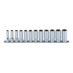 Koken - Socket Set On Rail 3/8" Drive 8-19mm Deep 12pc | KORS3305M/12
