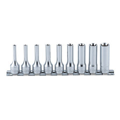 Koken - Socket Set On Rail 3/8" Drive 9pc E4-e16 Deepl | KORS3325/9