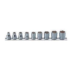 Koken - Socket Set On Rail 3/8dr 1/4-3/4af 9pc. | KORS3400A/9