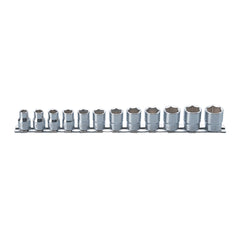 Koken - Socket Set On Rail 3/8" Drive-6 Point 8-19mm(12p)