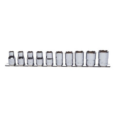 Koken - Socket Set 1/2" Drive 10-22mm 10pc.on Rail | KORS4400M/10