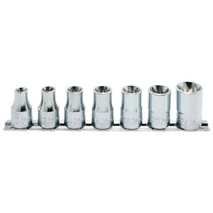 Koken - Socket Set 1/2" Drive E10-e24 7pc. On Rail | KORS4425/7