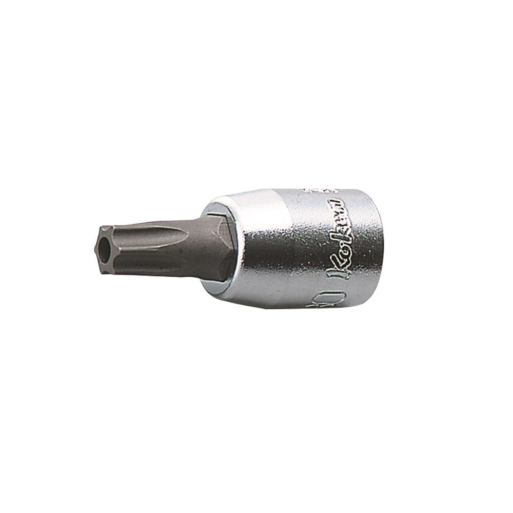 Koken - 1/4" Drive T10 Tamper Resistant Torx Bit Socket