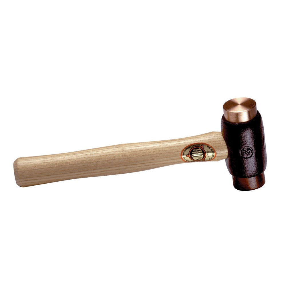 Thor - #A Copper/Rawhide Hammer - 355g / 3/4lb - 25mm Face - Wood Handle