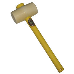 Thor - White Rubber Mallet - 410g / 1lb - 52mm Head - Fibreglass Handle | TH952WFG