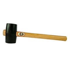 Thor - Black Rubber Mallet - 800g / 1-3/4lb - 74mm Head - Wood Handle | TH954
