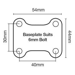 Richmond Rolling Solutions - R263 RIGID S/STEEL DUROLITE CW NY WHEEL | 061SSIR263