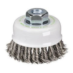 Bordo - 70mm 1 Row 0.50mm Stainless Steel Twist Knot Cup Brush | 5101-70-3.5