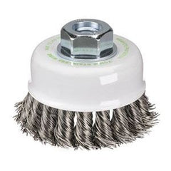 Bordo - 65mm 1 Row 0.35mm Stainless Steel Twist Knot Cup Brush | 5101-65-3.5