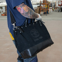 Klein Tools - 16IN BLK CNVS BAG WITH SHOULDER STRAP | A-510216SPBLK