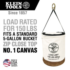 Klein Tools - HEAVY DUTY TOP CLOSING BUCKET 560MM | A-5104CLR22