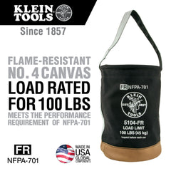 FLAME-RESISTANT CANVAS BUCKET | A-5104FR