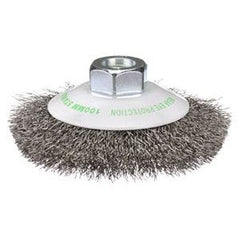 Bordo - 100mm 0.30mm Stainless Steel Crimp Wire Bevel Brush | 5111-100-3.3