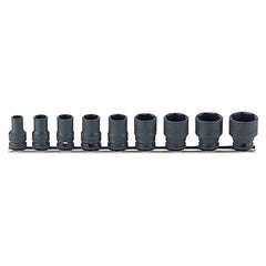 Koken - 3/8" Drive Metric Impact Socket Set On Rail 9 Piece | KORS13401M/9