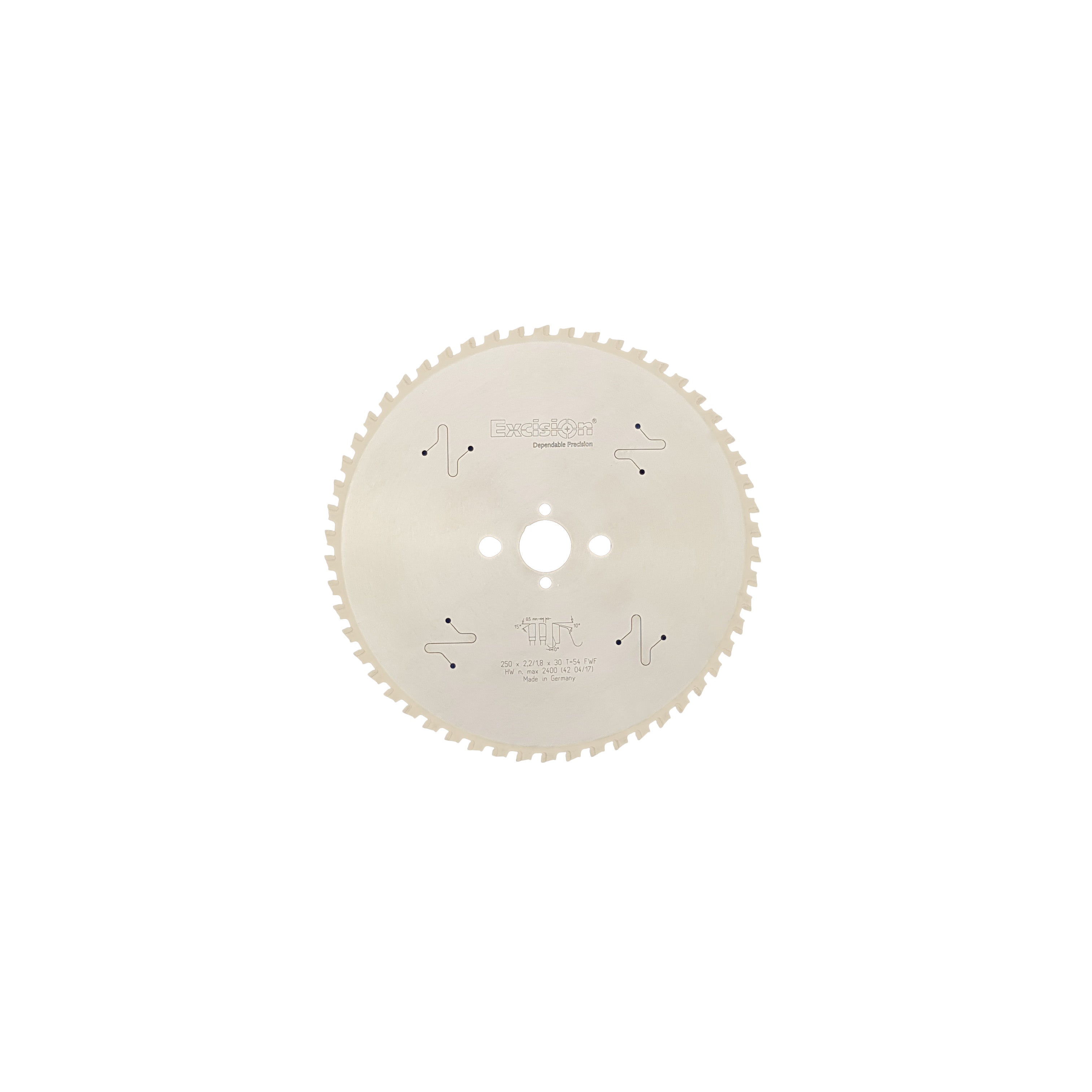 Excision - 250 x 2.2/1.8 x 30 x 54T TCT Dry-Cut Blade | 5112503054
