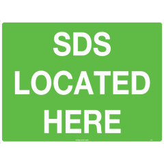 Uniform Safety Signs - 240x180mm - Self Adhesive - SDS Located Here | 511DA