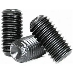 BBI - M5-0.80x12mm - Grub (socket Set) Screw Knurled Cup Point 45h Thermal Black Oxide | 821052