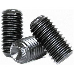 BBI - #6-32x7/16" UNC - Imperial Grub (socket Set) Screw Knurled Cup Point Thermal Black UNC | 111678