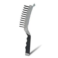 Bordo - 0.35mm Steel Wire Plastic Handle Brush with Scraper | 5171-SW-4RSC