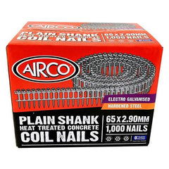 Airco - CCP65V9-H Electro Galv Nails - Box Qty 1000 | YF65291H