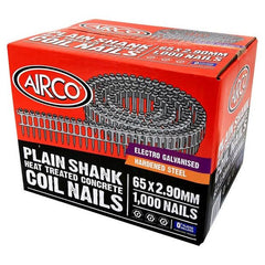 Airco - CCP65V9-H Electro Galv Nails - Box Qty 1000 | YF65291H