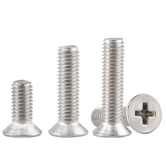 BBI - M4-0.70x20mm (Ft) - Stainless 316 Metal Thread Screws Counter-sunk Head Phillips | 680041