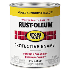 Rust-Oleum  - Stops Rust Gloss Sunburst Yellow - Quart 946ml | 7747502