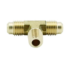 AIP - Flare Conn. Brass Branch Tee Male BSPT (45deg Seat) - 3/8" (t) x 1/8" | 33-320-006-002 | BF200602