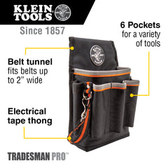 Klein Tools - TRADESMAN PRO TOOL POUCH. 6 POCKETS | A-5241