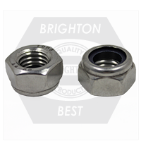 Brighton Best - M8-1.25 - METRIC NYLON INSERT LOCKNUTS STAINLESS A4-80 (316) DIN 985 | 524040