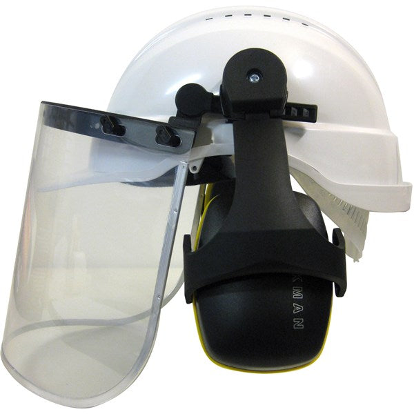Maxisafe - Hard Hat with Clear Visor and Earmuffs - QTY 10