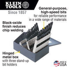 29-PIECE REGULAR-POINT DRILL-BIT SET | A-53000