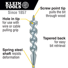 Klein Tools - FLEX BIT AUGER 3/4 IN X 72 IN | A-53751