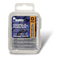 Bordo - #2 Pozidriv¬Æ Trade Pack 50mm IMPACT Power Bit | 5405-PZ2X50TP