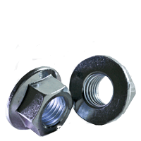 BBI - M12-1.75 Coarse - Class 8 DIN 6923 Hex Flange Nut. No-ser Zinc Cr+3 | 546050