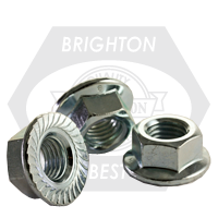 M8-1.25 - CLASS 8 DIN 6923 HEX SERRATED FLANGE NUT ZINC CR+3 | 547042