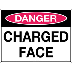 Uniform Safety Signs - 600x400mm - Metal - Class 1 Reflective - Danger Charged Face | 552C1