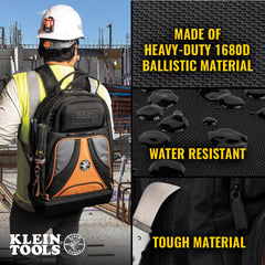 Klein Tools - TRADESMAN PRO TOOL BAG BACKPACK 39 PCKTS | A-55421BP-14CAM