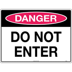 Uniform Safety Signs - 600x400mm - Metal - Class 1 Reflective - Danger Do Not Enter | 554C1
