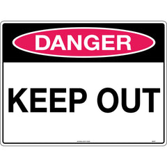 Uniform Safety Signs - 600x400mm - Metal - Class 1 Reflective - Danger Keep Out | 557C1